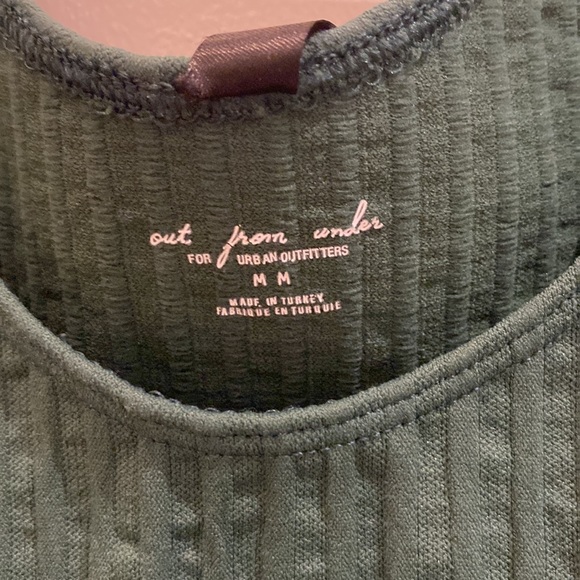 Out From Under Forest Green Cropped T-Shirt - Picture 4 of 5